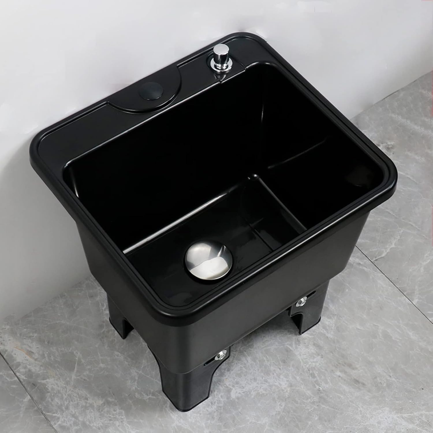 JHDXL Space Saver Utility Sink, Freestanding Laundry Tub, Portable Handwashing