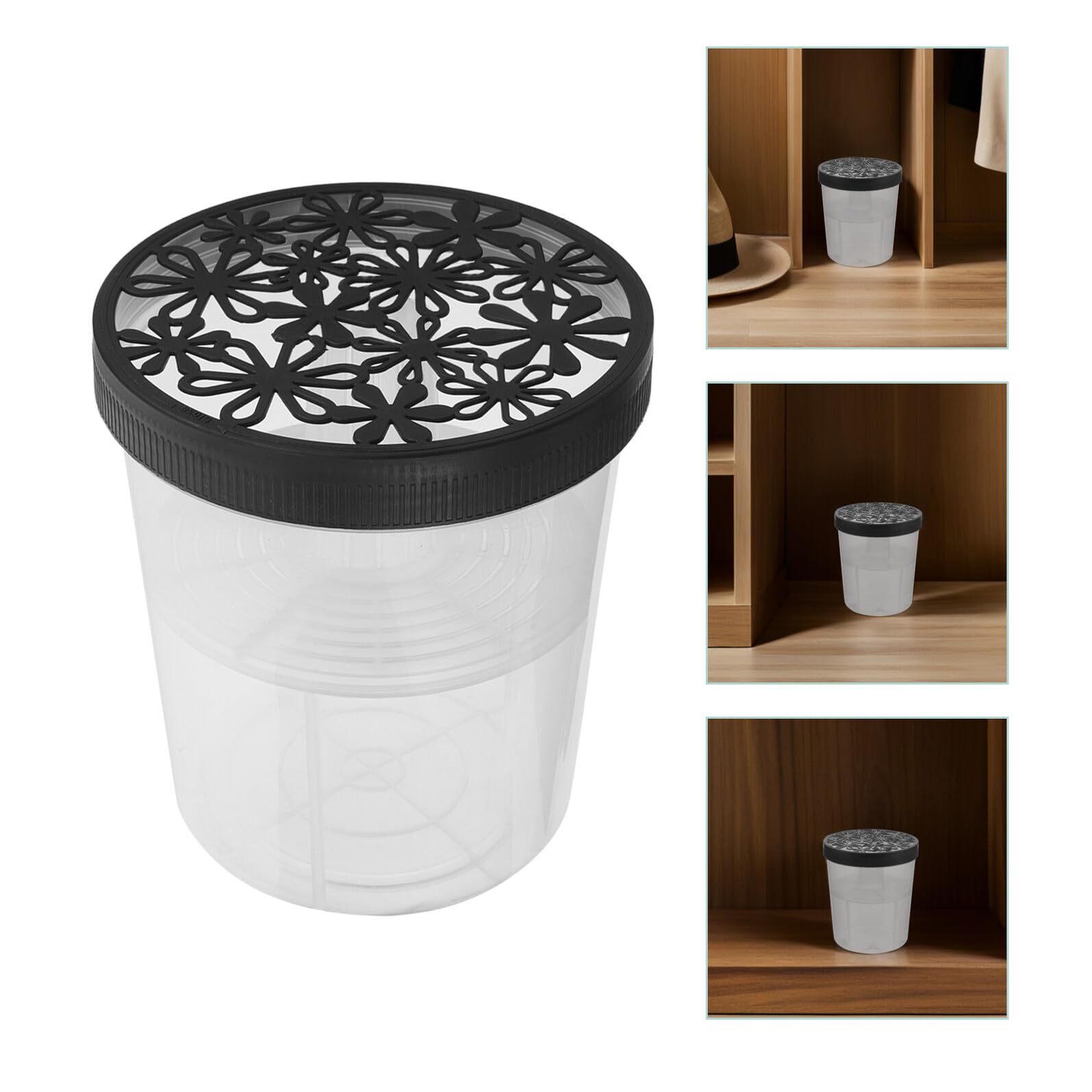 INOOMP Scatola Assorbiumidità Plastico Riutilizzabile 6pezzi per Armadio e Bagno Deumidificatore Portatile
