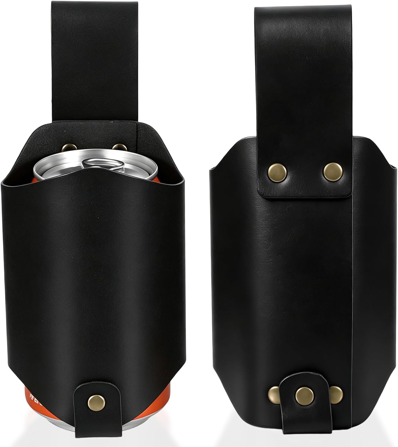 PU Leather Beer Holder Beer Holste Belt (8.27×4.33 in) image 3