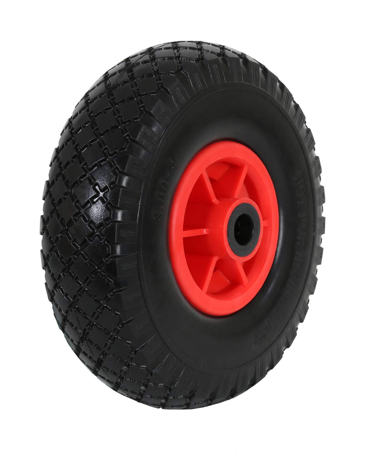 Frosal PU 20 mm / 60 mm Nabe Rad Bollerwagen + Radbefestigung Sackkarre Ersatzrad Vollgummi pannensicher (2 Stück)