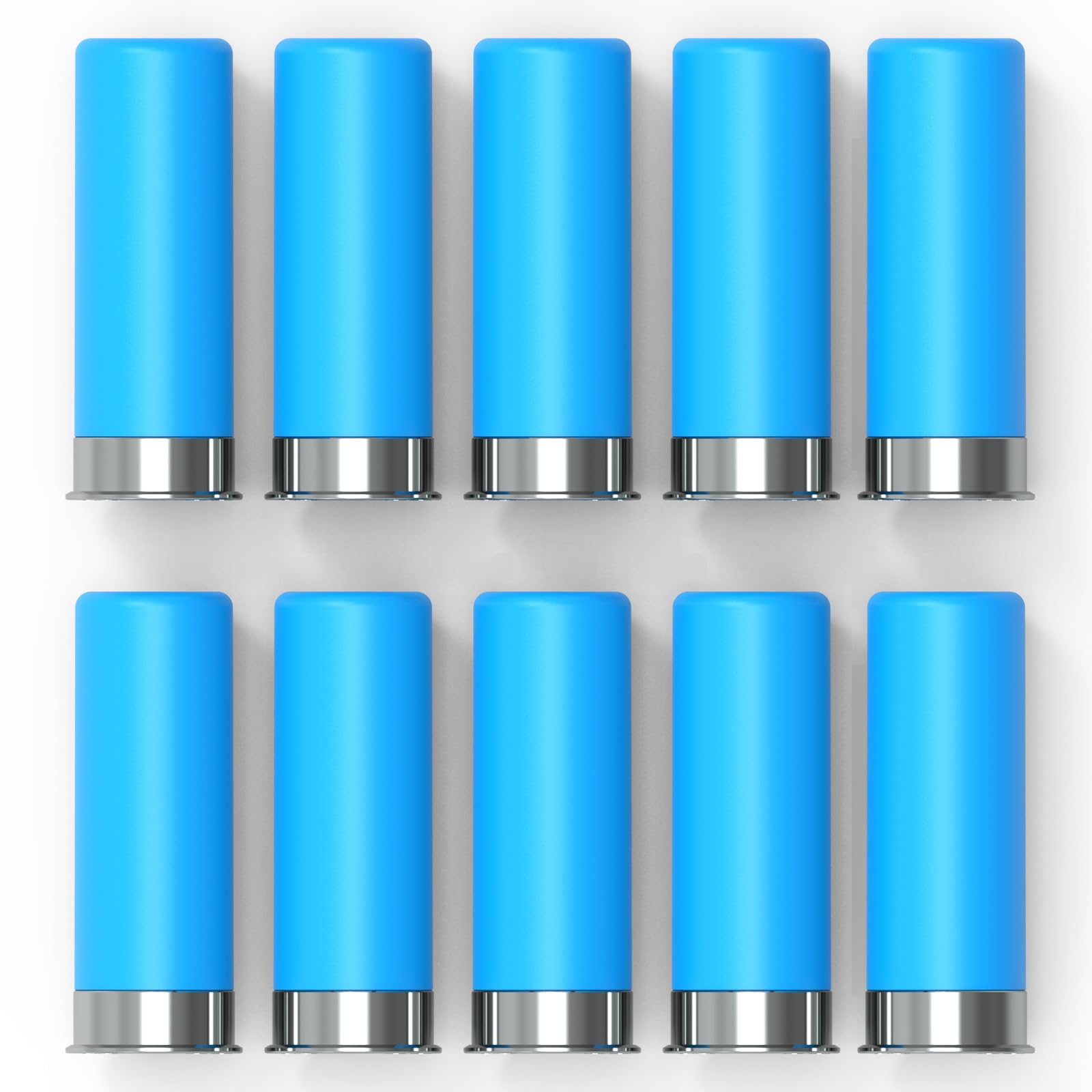 Pro Dummy Rounds Snap Caps-Reusable 9mm&12GA&50&45&380ACP Training Rounds for Safe Dry Fire Practice, Durable with Secure Primer Design, Multiple Color Options 12ga-Blue*10