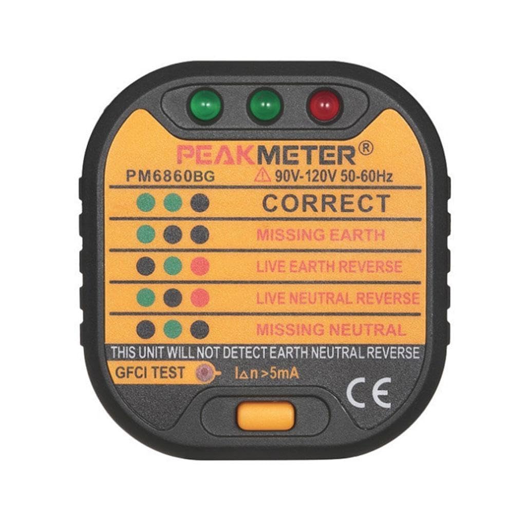 ATORSE™ Pm6860Bg Outlet Line Tester Portable Detector Socket Tester US Type Black-picture-12