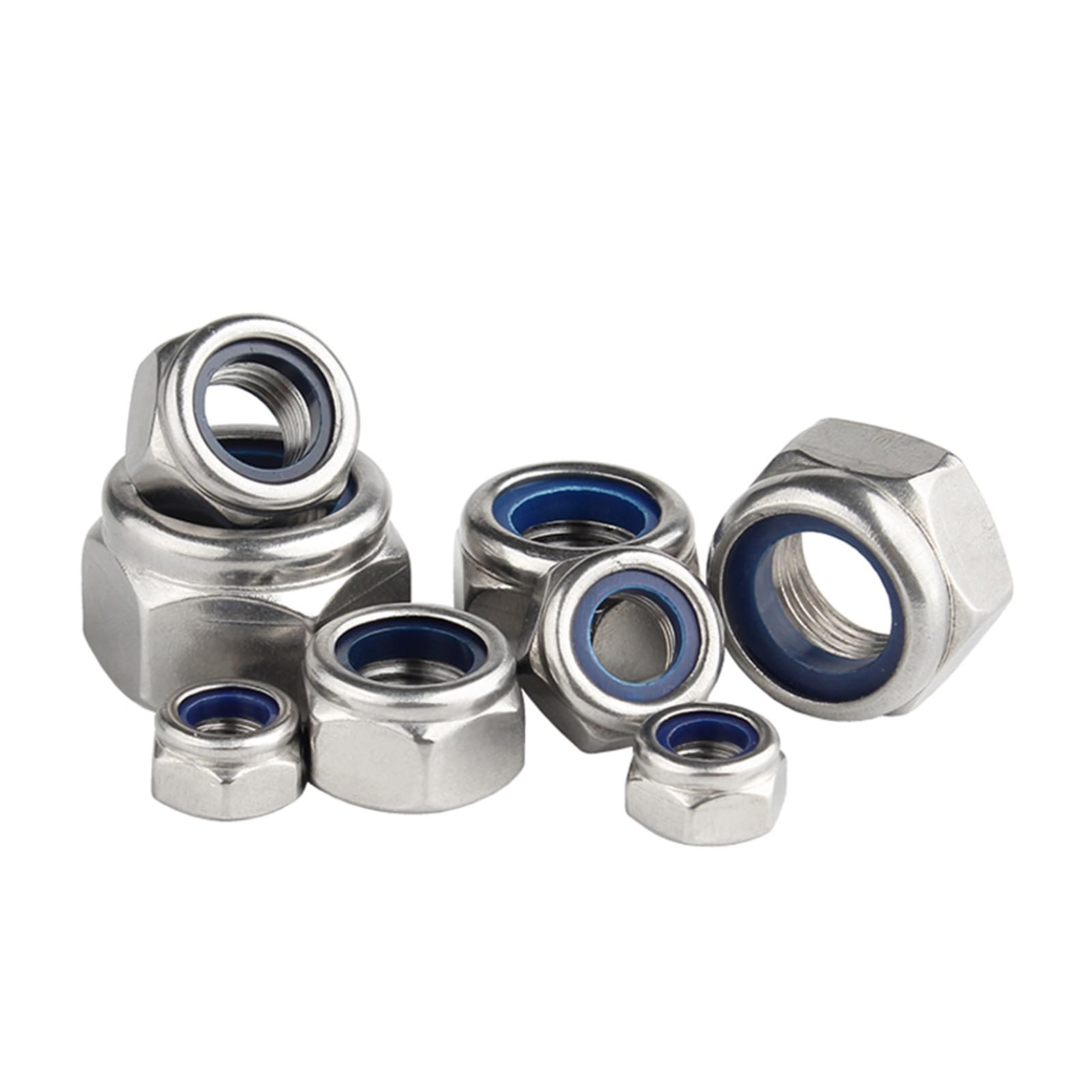Écrou de blocage en acier inoxydable 304, 20 pièces for boulons filetés