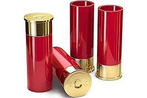 The Original 12 Gauge Shot Glasses Set (4 Unique Bar Accessories)