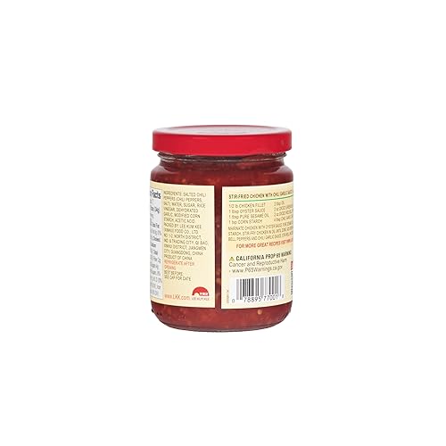 Miniatura 4 de Lee Kum Kee Salsa de chile y ajo (8 onzas  12 unidades) Salsa picante salada de chile y ajo, perfecta para sumergir, sofreír, mariscos, verduras,