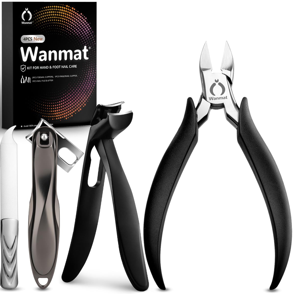 Toe Nail Clipper for Ingrown or Thick Toenails Toenails Trimmer and Professional Toenail Nipper for Seniors with Stainless