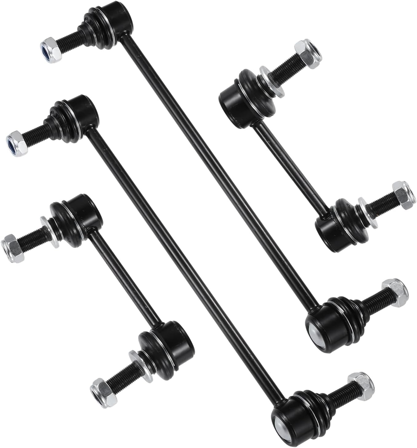 Motoforti 4pcs Front Rear Sway Bar Links Stabilizer End Link Suspension Kit for Ford Edge Fusion 2013-2018 for Lincoln MKX MKZ 2016-2018 No.K750740/K750744 Long-lasting