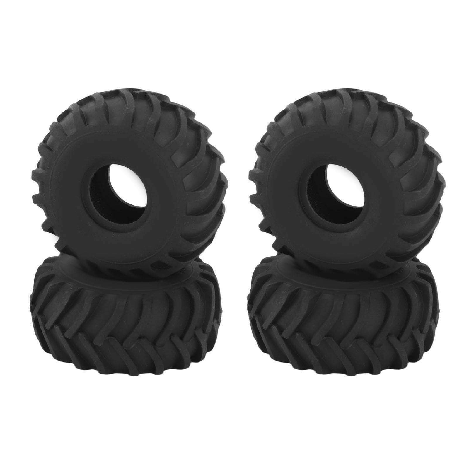 Gumowe Opony RC, 4 Szt. 1,0 Cala Antypoślizgowa Opona Gąsienicowa do AXIAL SCX24 1/24 Gąsienica, Czarna