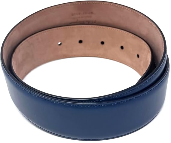 Salvatore Ferragamo Mens Blue Leather Belt