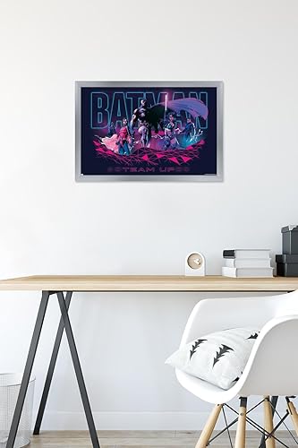 Miniatura 6 de Trends International DC Comics Batman - Póster de pared de Team Up, 14.72 x 22.37 pulgadas, versión enmarcada plateada