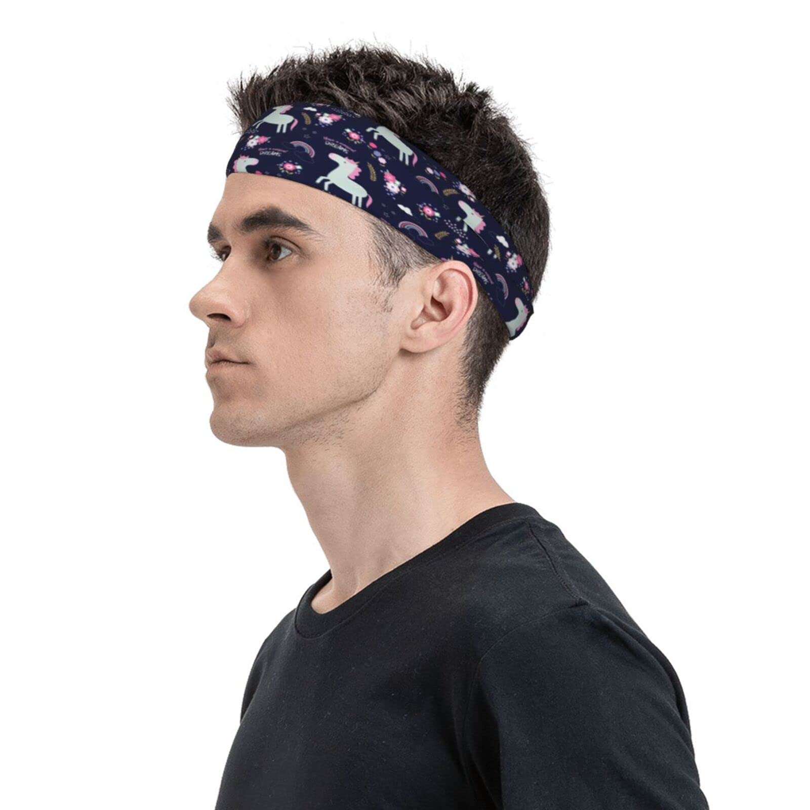 Mens Sweat Band Headband Working Out Sports Headband Athletic Cycling Sweat Band
