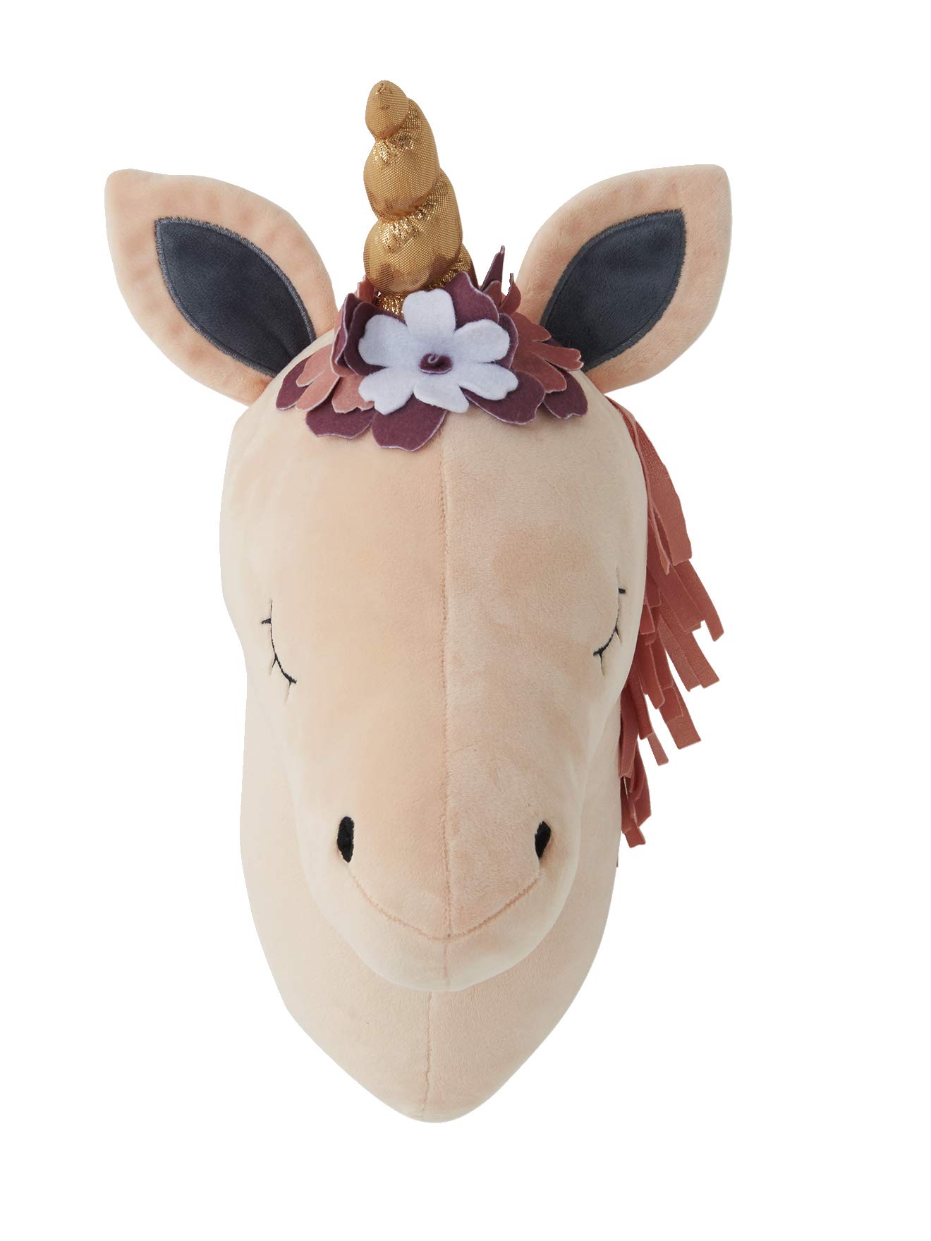 VERTBAUDET Trophée Mural Licorne Rose TU