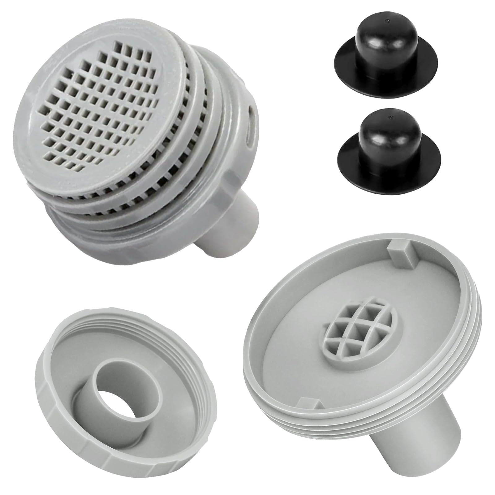Conector de Filtro de Piscina,Conector de Chorro de Agua para Piscina 32mm,Accesorios de Piscina,Filtro de Salida de Piscina,Conector del Colador de la Piscina,para Piscina sobre