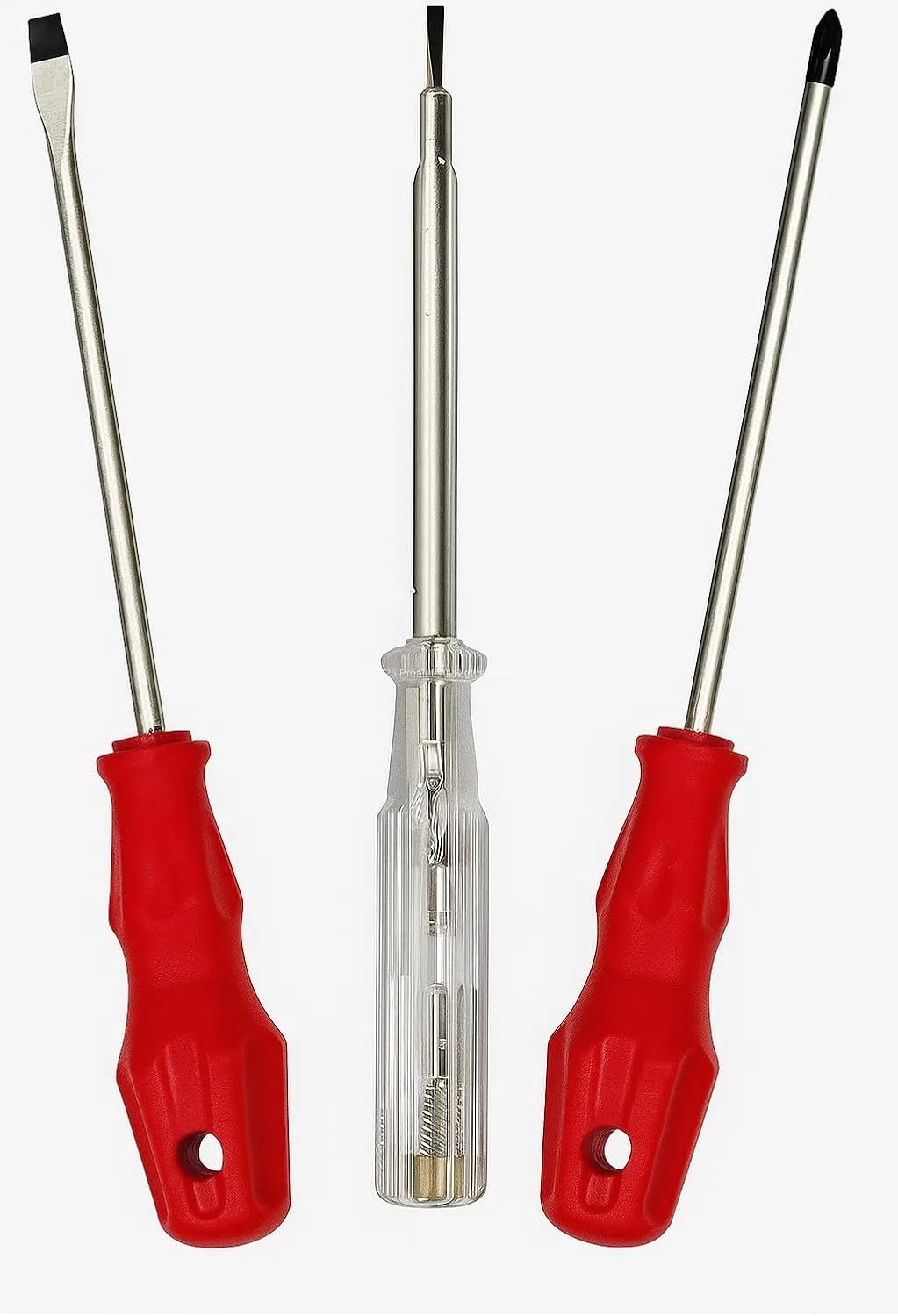 Edoni 3’lü Tornavida Kontrol Kalemi Seti, 20 cm, Düz, Yıldız Uçlu Ergonomik Tutma Kolu, Dayanıklı El Aleti Takımı