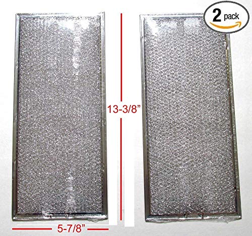 ( 2 PACK ) 4393790 MICROWAVE GREASE FILTER ( 5-7/8 X 13-3/8), Model: , Hardware Store