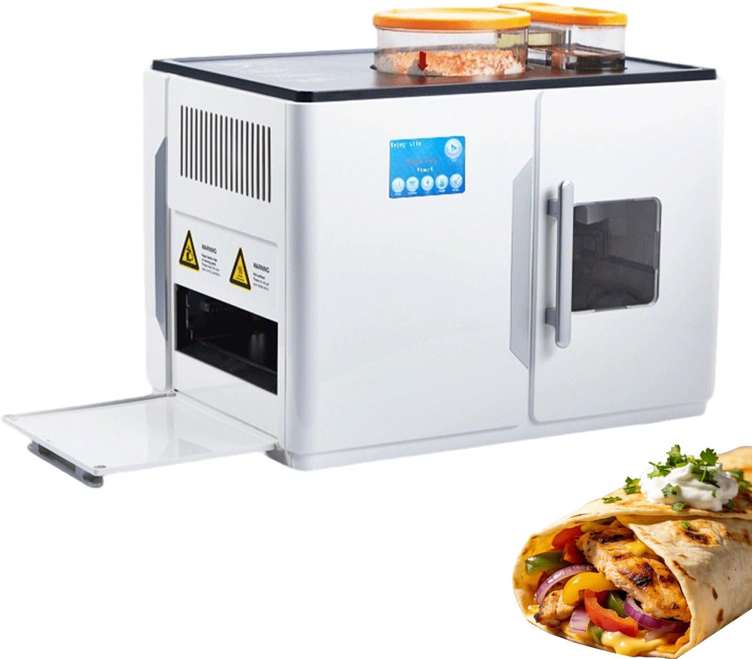Fully Automatic Indian Chapati Maker, Electric Chapati Maker, Makes 20 Chapatis at a Time, Easy Cooking, One-Button Operation, Suitable for Tortillas, Pancakes, Flatbreads, Pita Bread