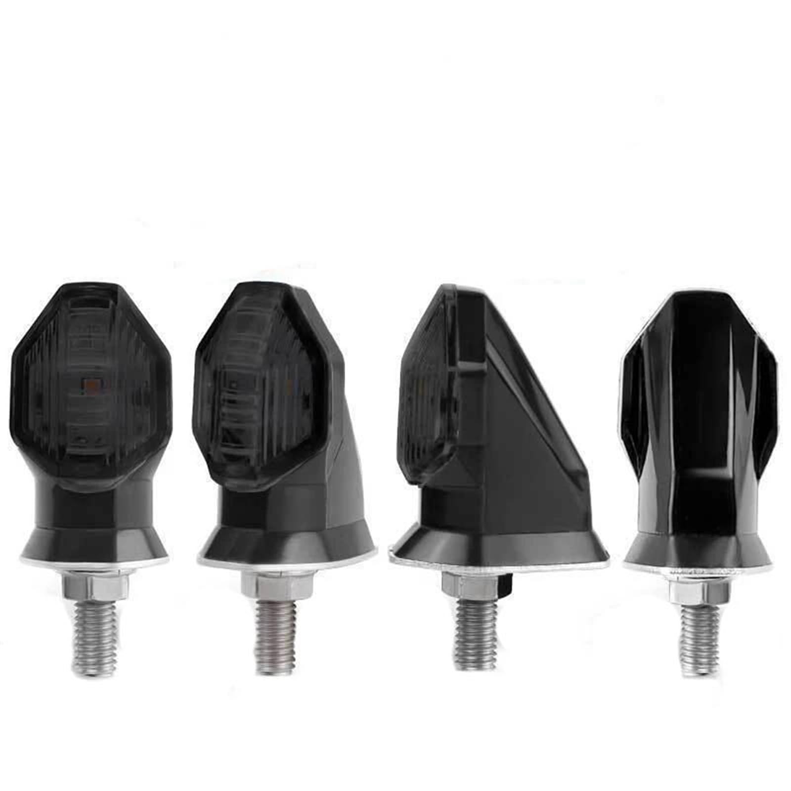 Intermitentes Intermitente LED para Motocicleta B&MW F800GS F900R De 8Mm Luz De Giro Ámbar Intermitente para Motocicleta 12 V Lámpara señal(4pcs Smoked)
