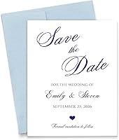 Vista 1 de Tarjetas personalizadas para guardar la fecha para bodas elegantes, personalizadas, para guardar la fecha para quinceañera, fiesta de cumpleaños