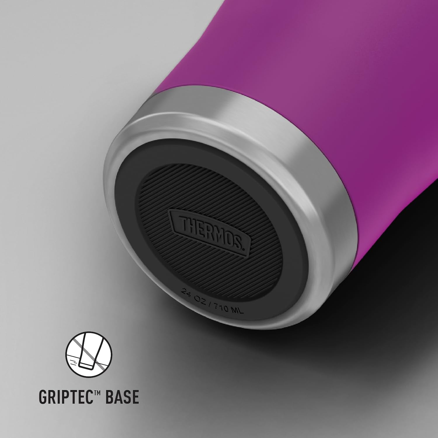 THERMOS ICON SERIES, Stainless Steel Tumbler with Slide Lock, 24 Ounce, Plum - Image 6