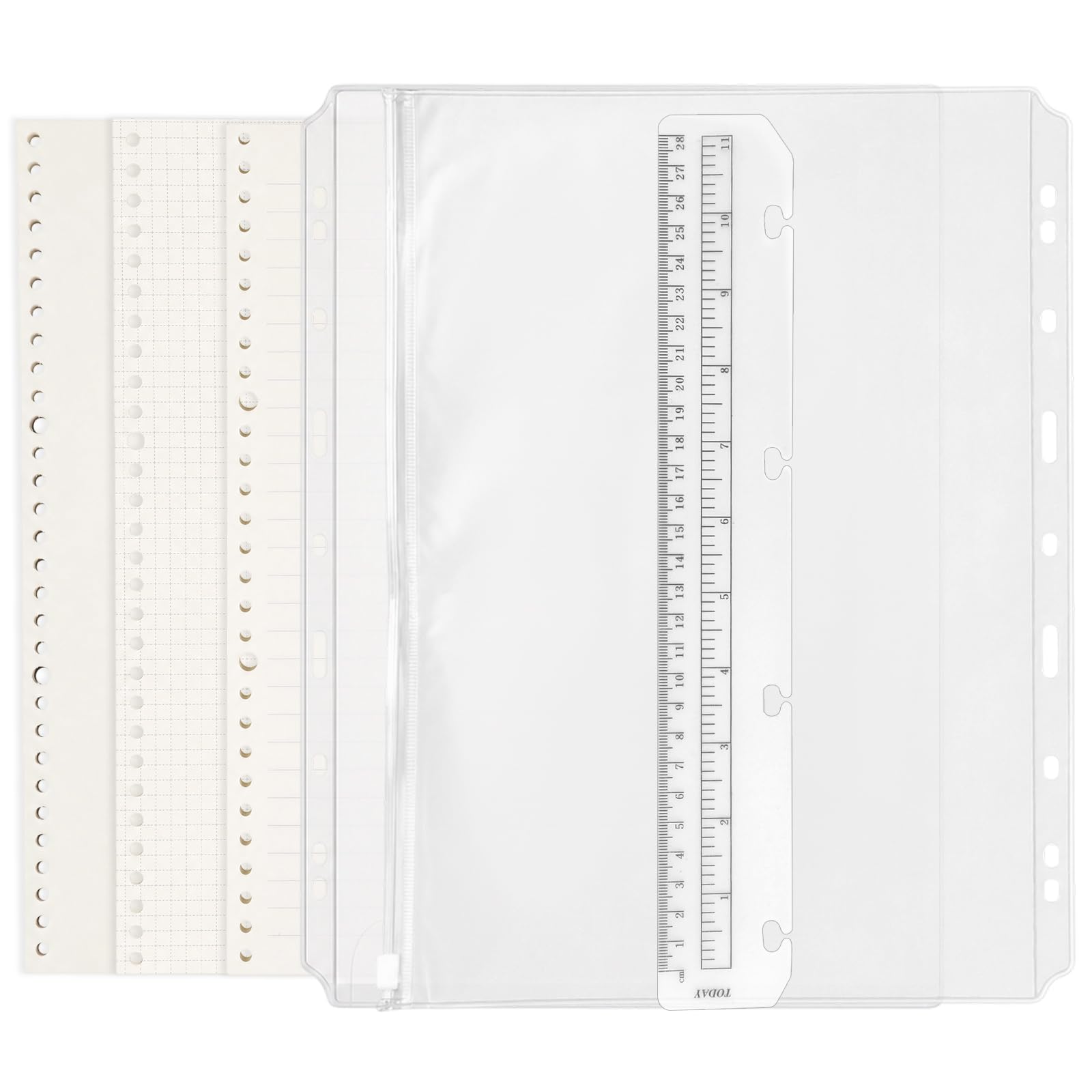 A4 Refill Pages Set, 180 Sheets 30-Hole Punched Loose Leaf Paper