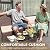 Devoko 4 Pieces Outdoor Patio Furniture Set, PE Rattan Wicker Chairs Balcony Lawn Porch Patio Furniture Sets with Beige Cushion and Table (Brown)