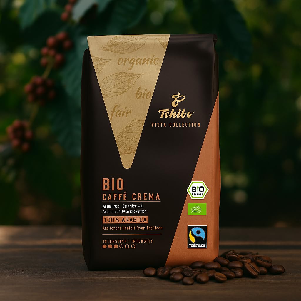 Tchibo 470787"Kaffee Vista" Fairtrade Café Crème