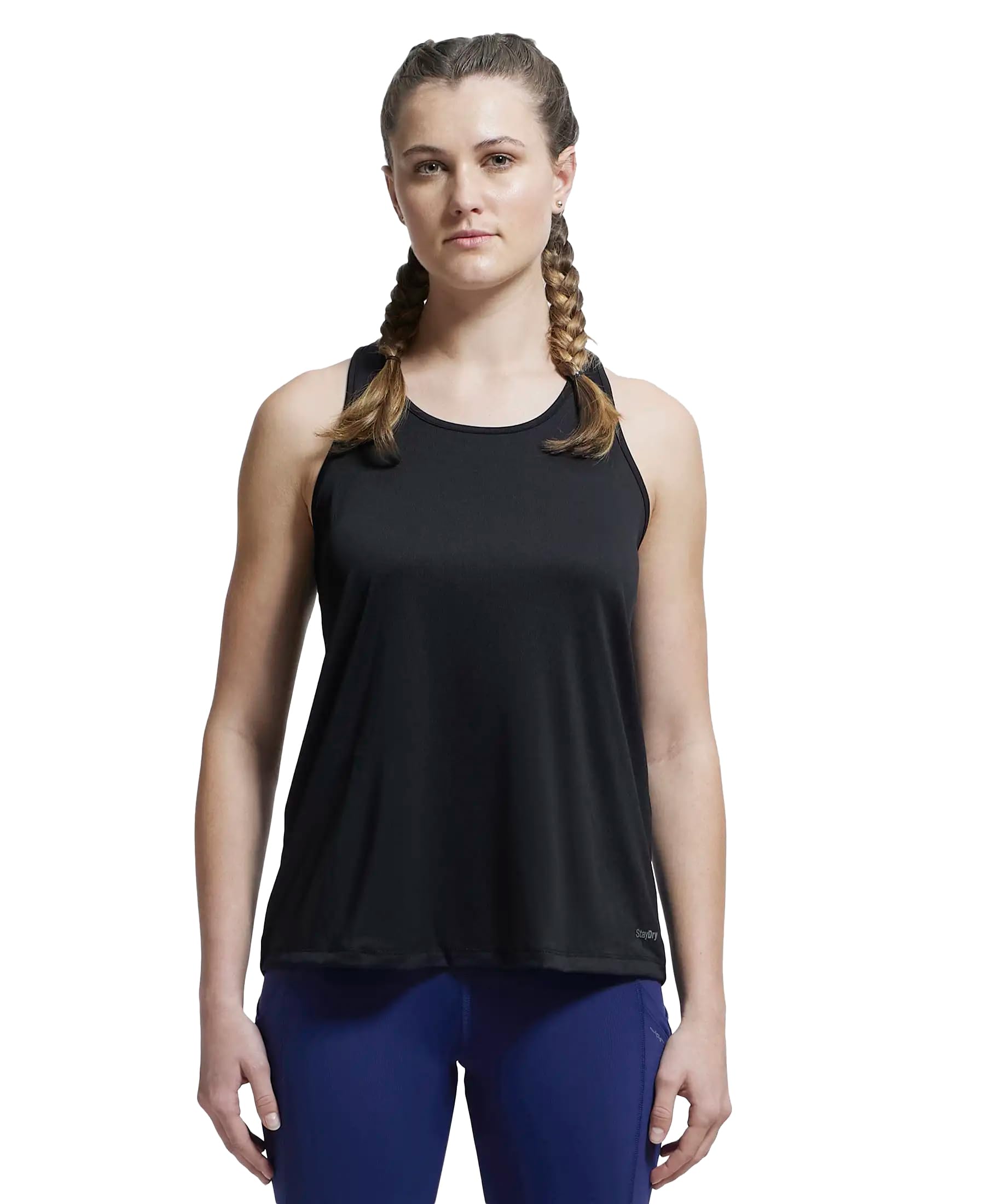 Womens Polyester Loose MW22 Microfiber Fabric Graphic Printed Racerback Styled Active Wear Tank Top with Stay Dry Treatment-image-31
