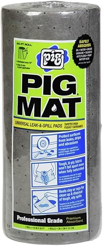 New Pig alfombrilla universal absorbente de aceite 15 pulgadas X 50 pies