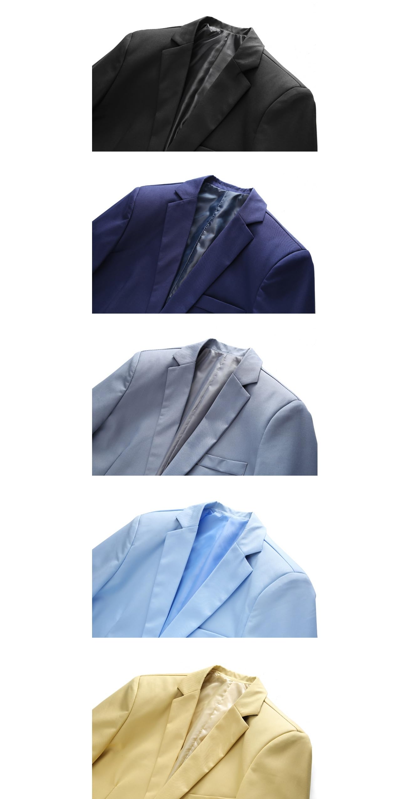 Giacca Uomo Elegante,Blazer Casual da Uomo Leggero Tinta Unita Business con Un Bottone E Risvolto Giacca da Abito Slim Fit Sportivo con Tasche Capispalla per Matrimonio Ballo Smoking Blu M