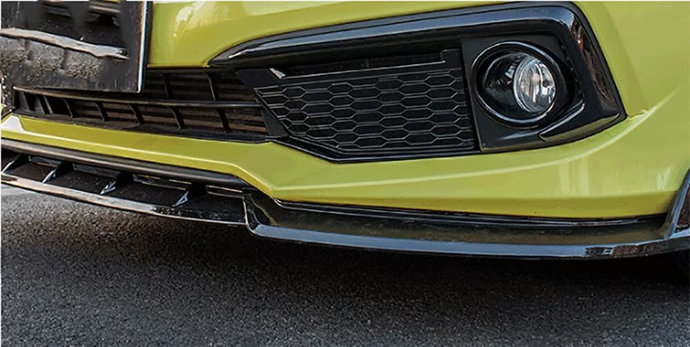 Car Accessories fit for Honda Civic Sedan 10th Gen 2016-2020 ABS Glossy Black Front Fog Light Lamp Cover Trim 2Pcs