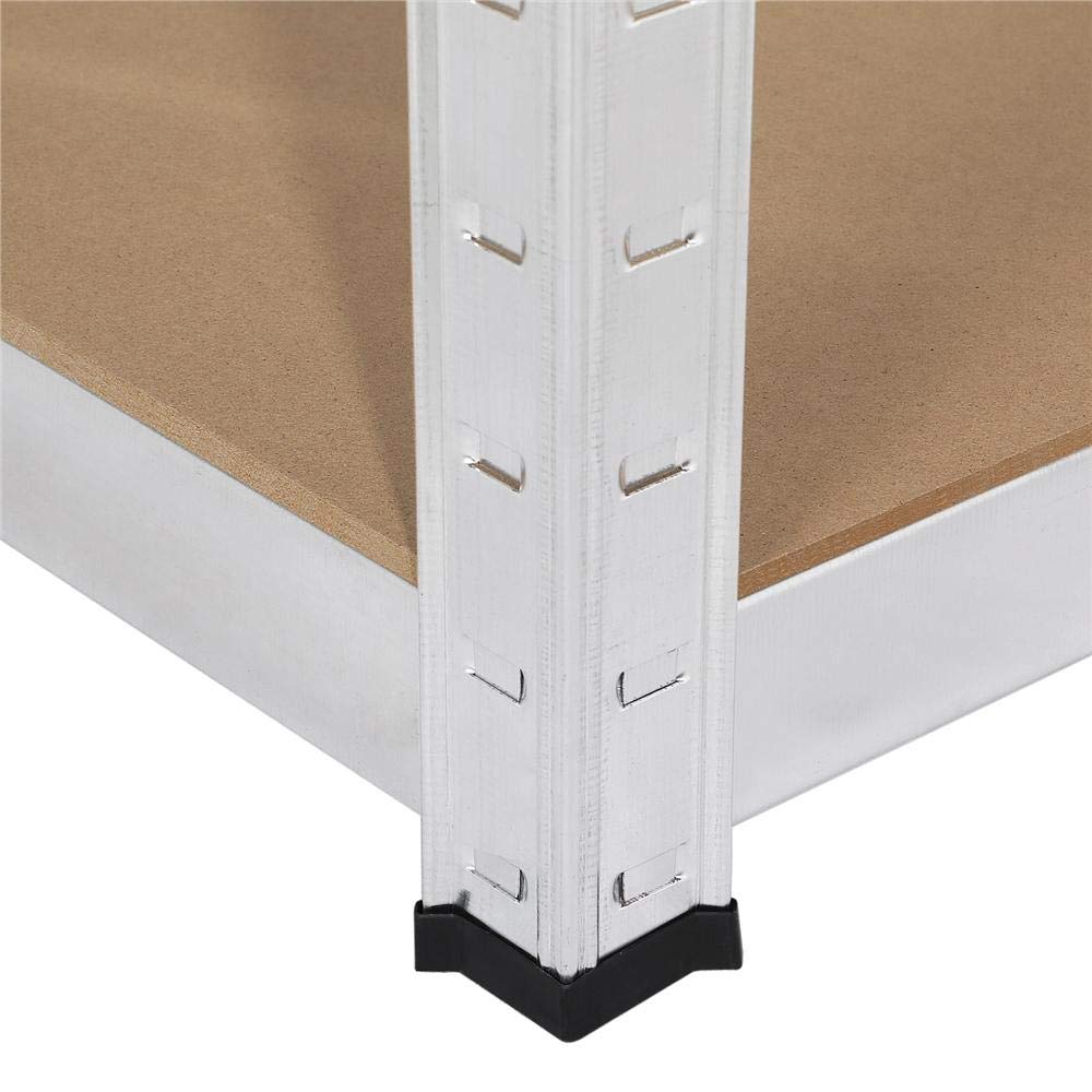 Yaheetech 2X Lagerregal 180x 90 x 30 cm, Schwerlastregal 5 MDF-Platten, Kellerregal 875kg, Steckregal Werkstattregal verstellbare Regalböden