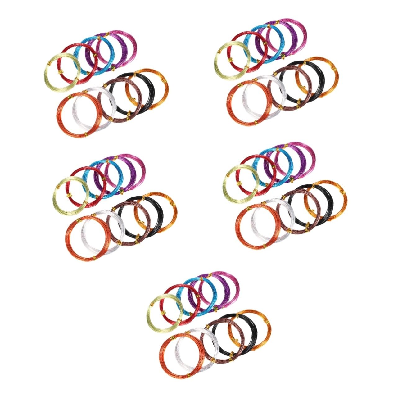 Alambre de para manualidades en joyería y modelado DIY, pack de 10 piezas x 5 8