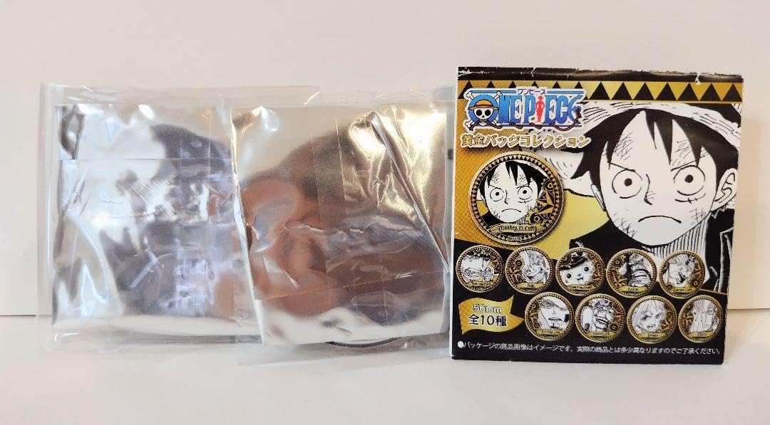 Amazon.co.jp: ワン ピ 黄金バッジコレクション ルフィ ナミ セット 缶