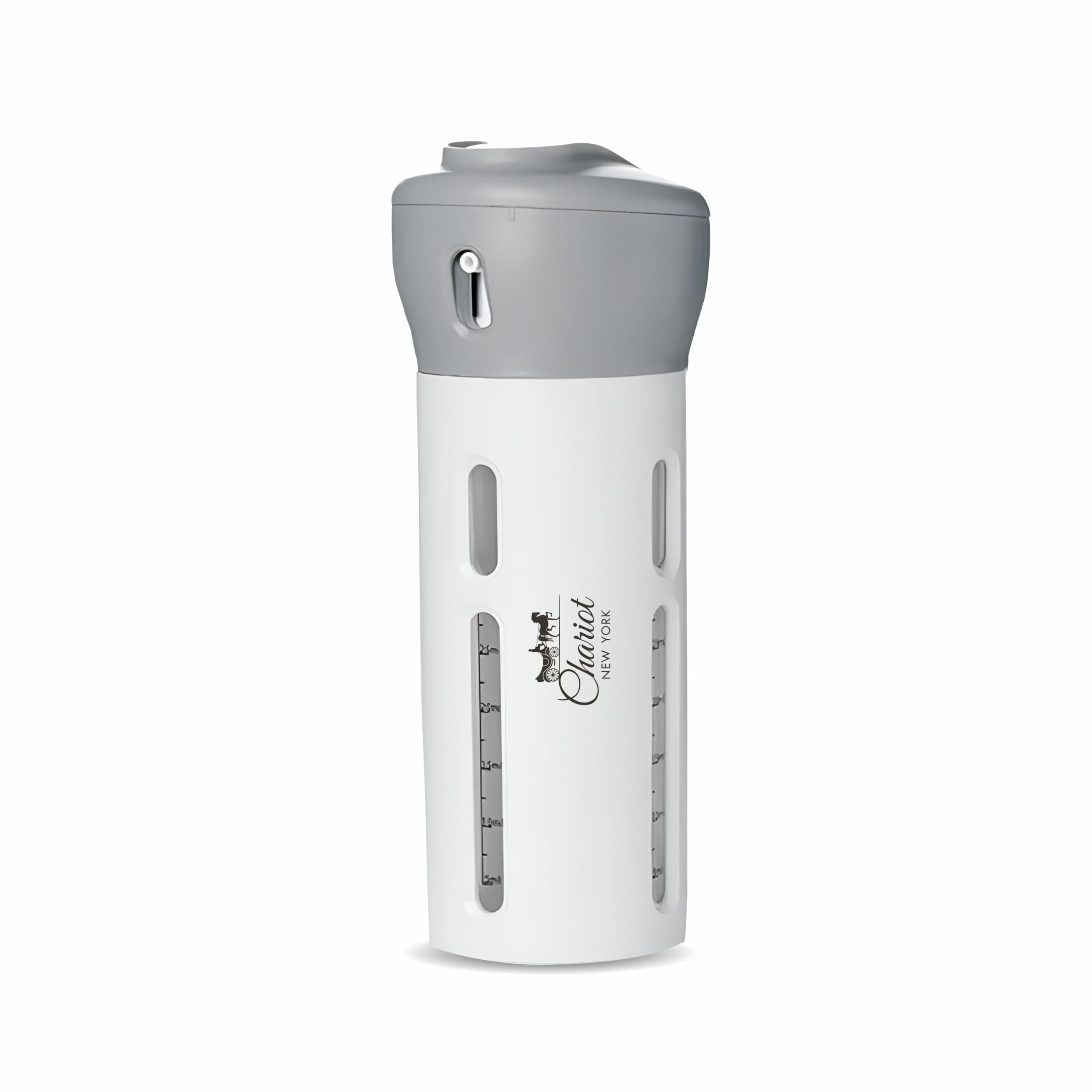 Chariot New York 4-in-1 Travel Dispenser Bottle | Multi Compartment Refillable Toiletry Bottle | Rotation Switch Leakproof BPA Free | Shampoo Lotion Conditioner Cream | Travel Kit-image-34
