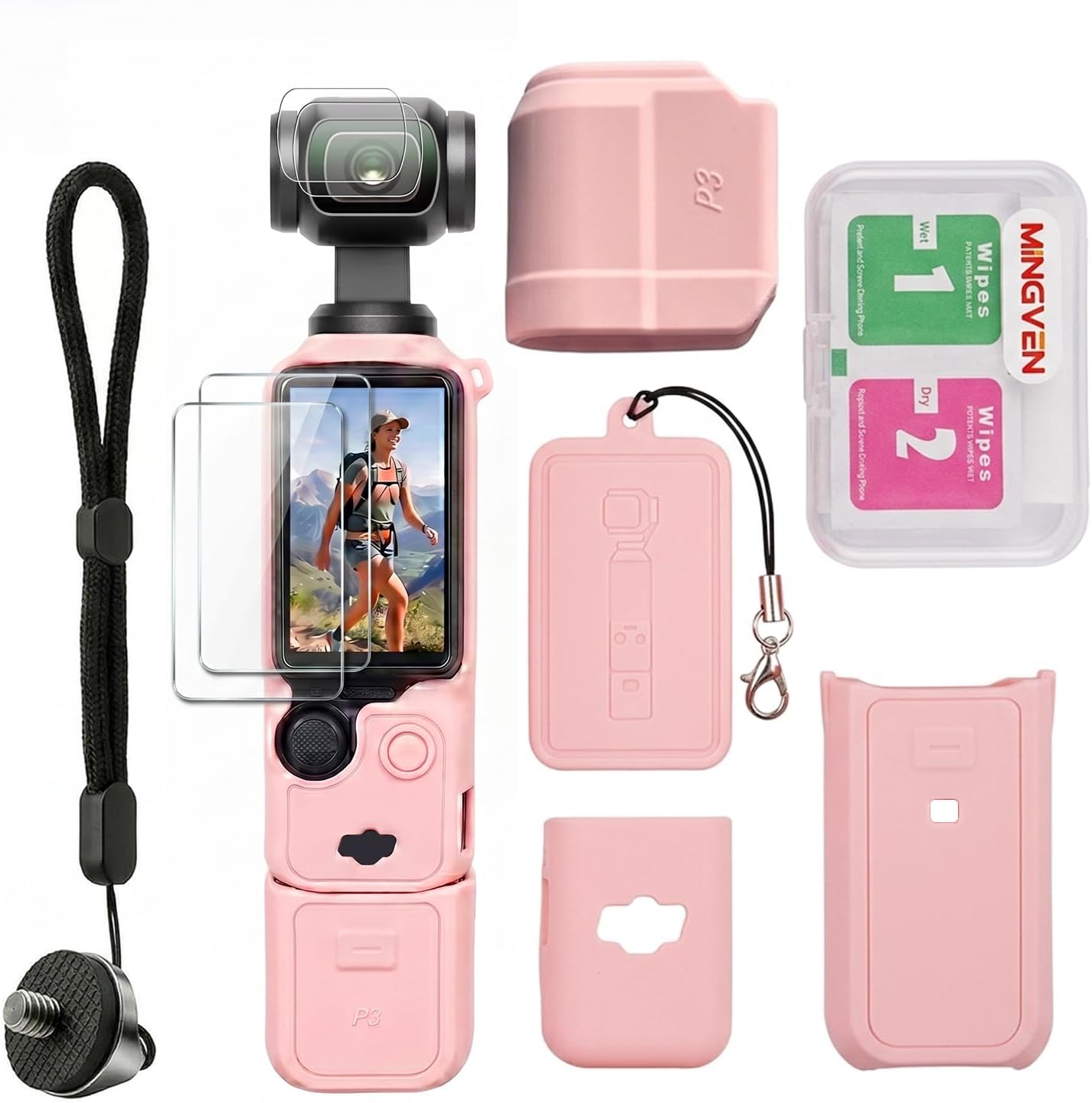 Case for DJI Osmo Pocket 3/Xtra Muse with Lens & Screen Protector