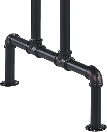 Miniatura 6 de Mesa de comedor negra de roble y arena con patas de metal