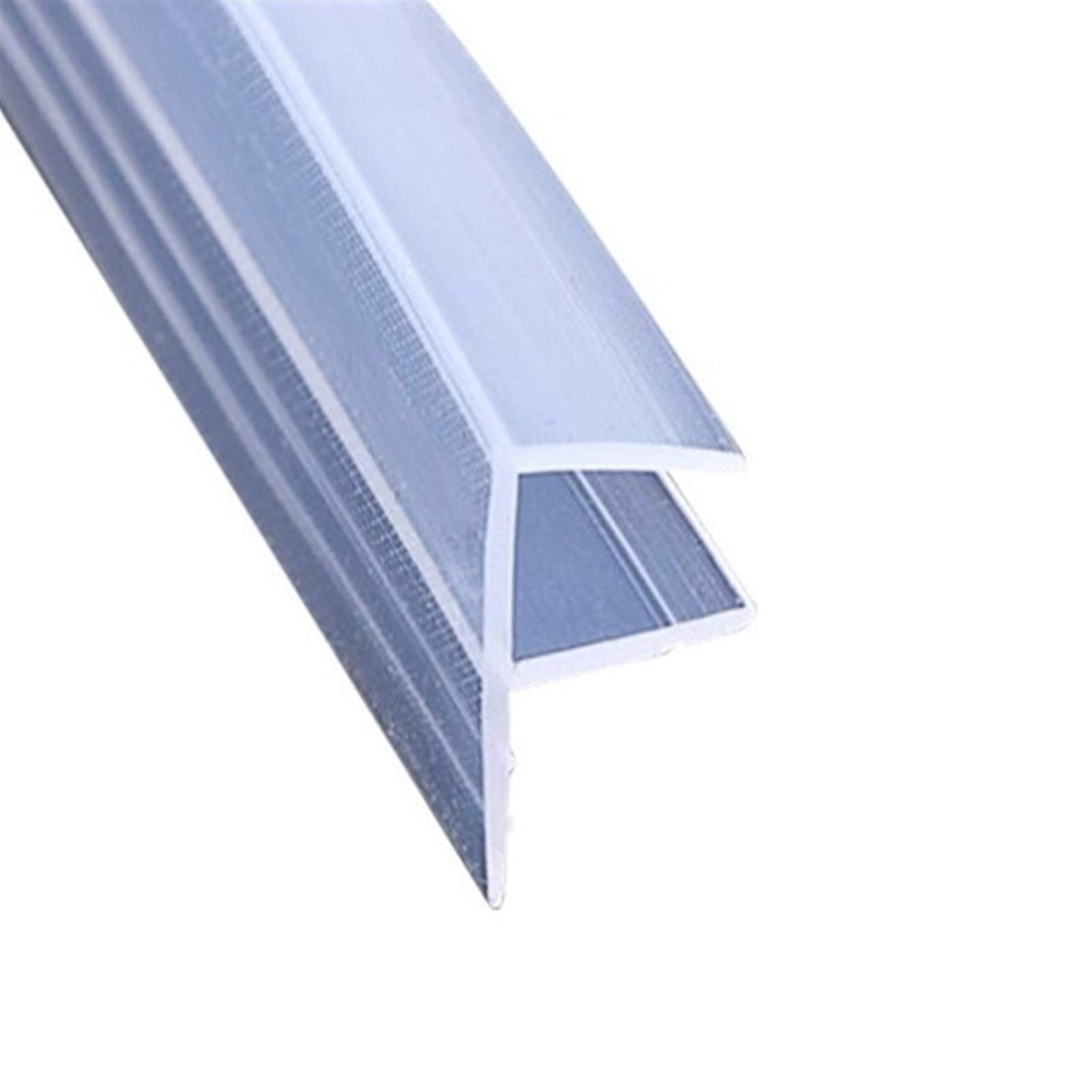 Bclla Zkenshan-Weather Stripping Seal 5M F Shape Silicone Rubber Glass Door Seals, Silicone Rubber Shower Room Door Window Glass Seal Strip, Glass Door Seal Strip Stop Shower Leaks (Thickness : 8mm)