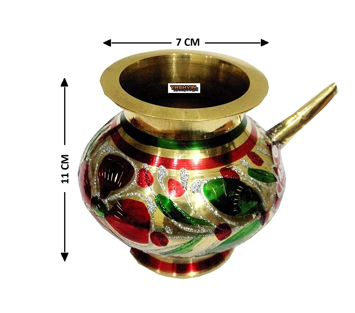 Brass Karwa Lota - Pooja & Diwali Decor -2