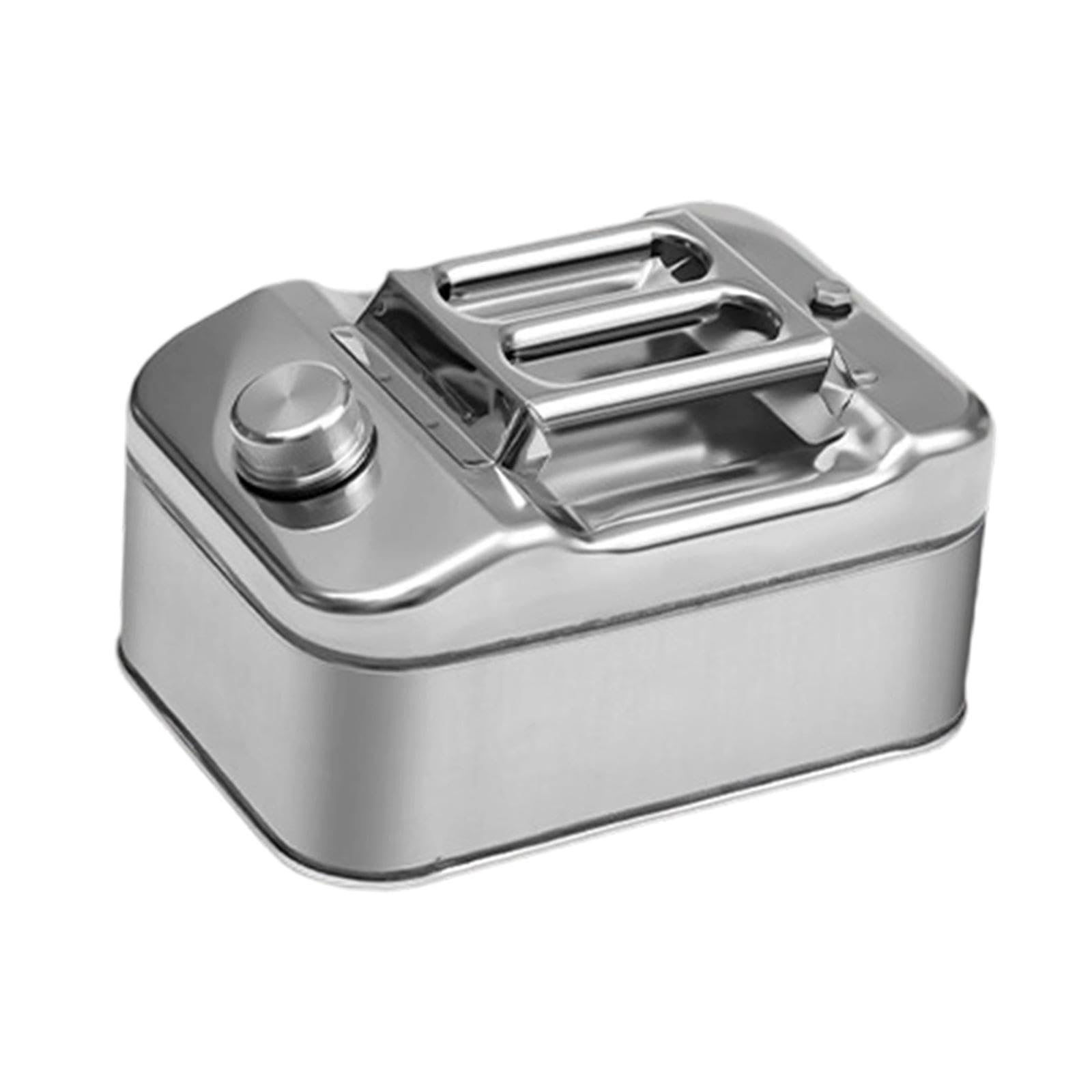 Contenitore per acqua, resistente, per campeggio, in acciaio inossidabile, serbatoio in metallo ad alta capacità, tanica per benzina, 10 Litri
