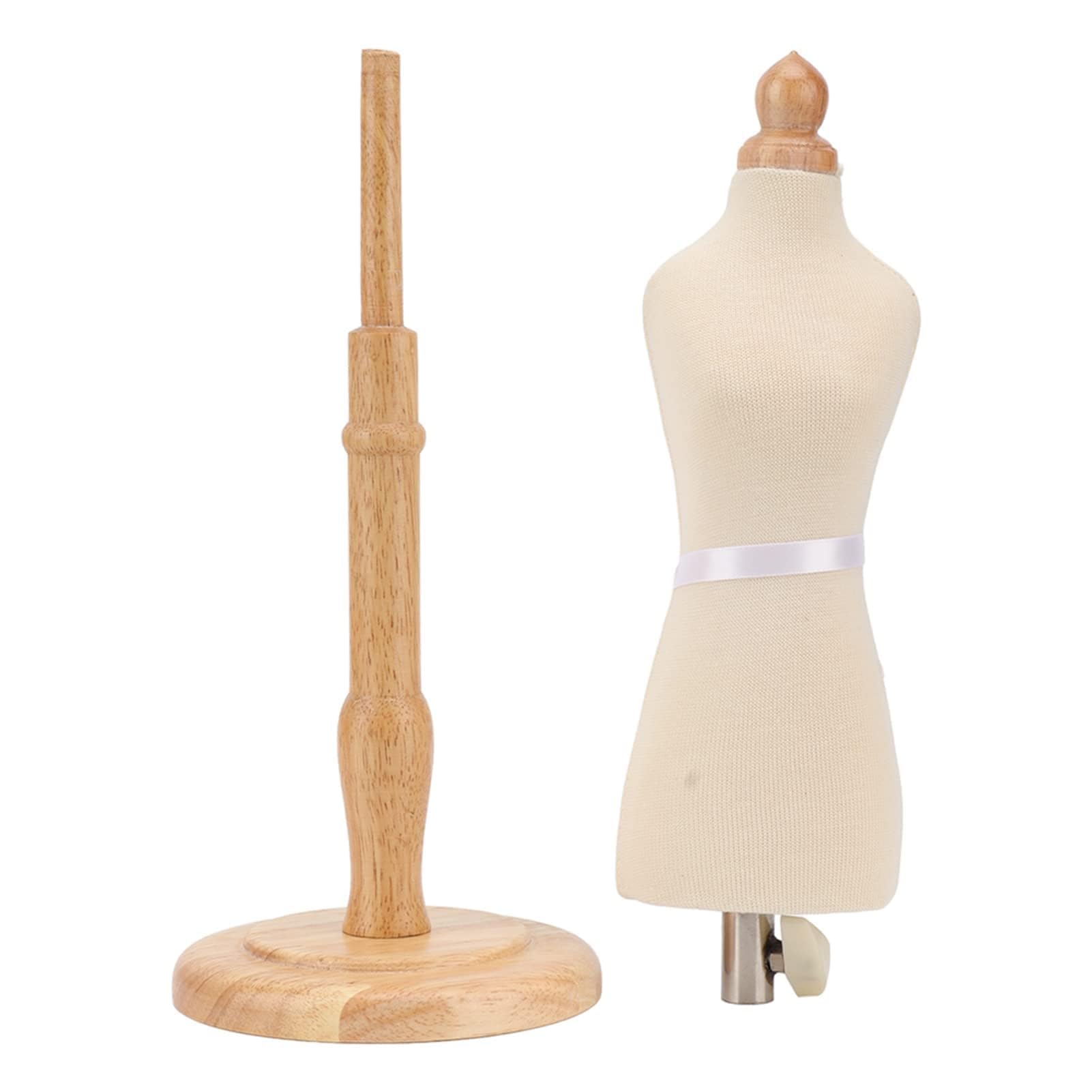 Forma de Vestido Femenino, Formas de Vestido de Torso de maniquí Forma de Vestido de Costura Duradera de Madera de Haya Profesional con Base de Madera para exhibición de joyería de, maniqui Costura