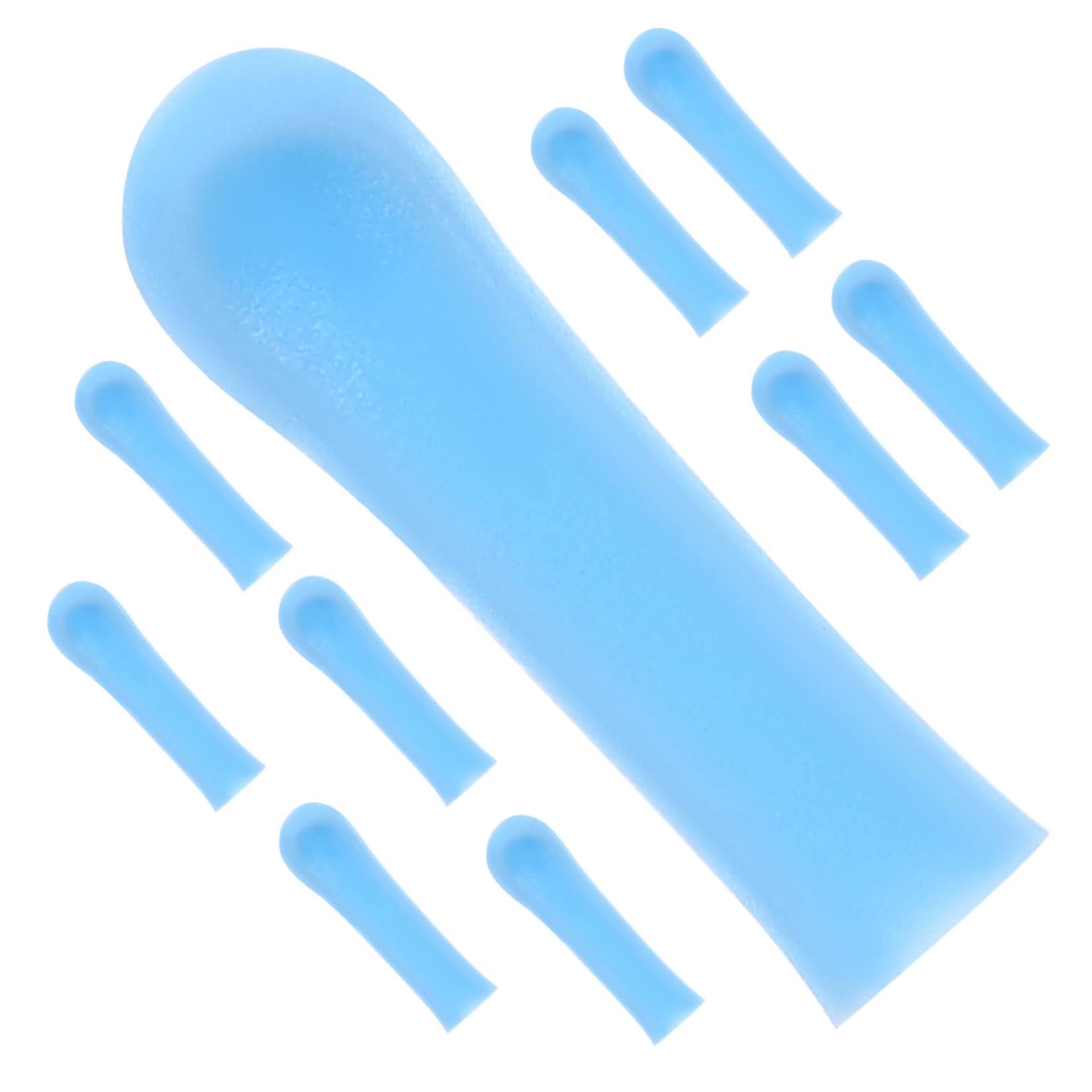 Homoyoyo Elegant Removal Tool Soft Silicone Ear Spoon Sleeves 10 Pack for Gentle Cleaning