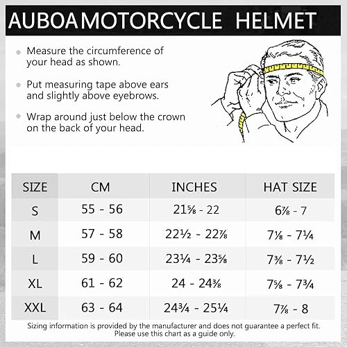 Miniatura 7 de Auboa Casco de motocicleta de cara completa antivaho con pinlock para adultos, ATV, motocross, deportes de potencia, casco DOT (negro mate, XL)