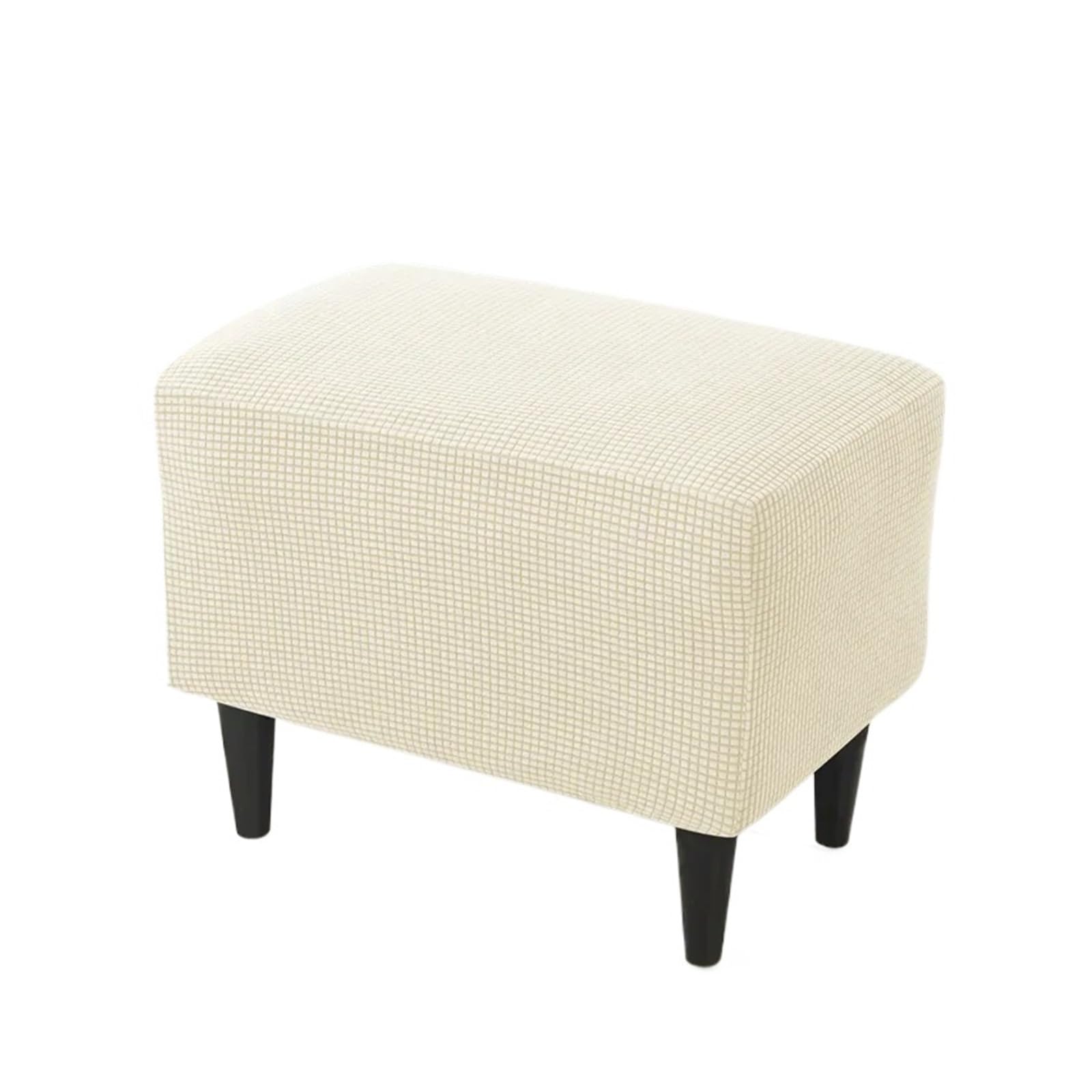 GCYEIDMA Wing Chair Slipcover Wing Chair Cover Stretch Wingback Armchair Covers Solid Color Relax Sofa Slipcovers with Seat Cushion(B1 Footstool Cover)
