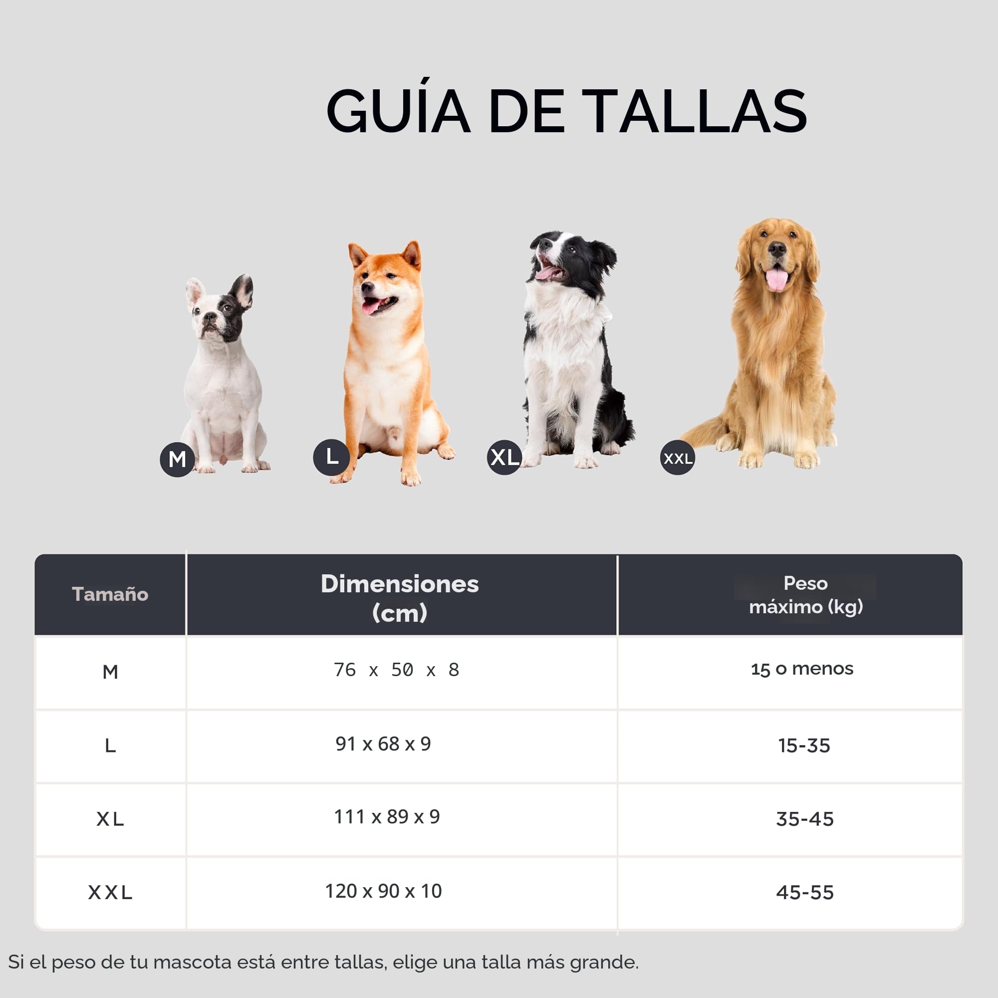 Bedsure Cama Perro Lavable Grande, 120x90x10 cm Gris | Tejido Oxford, cojín plano para jaula, colchón perro exterior grande XXL, plegable y fácil de transportar