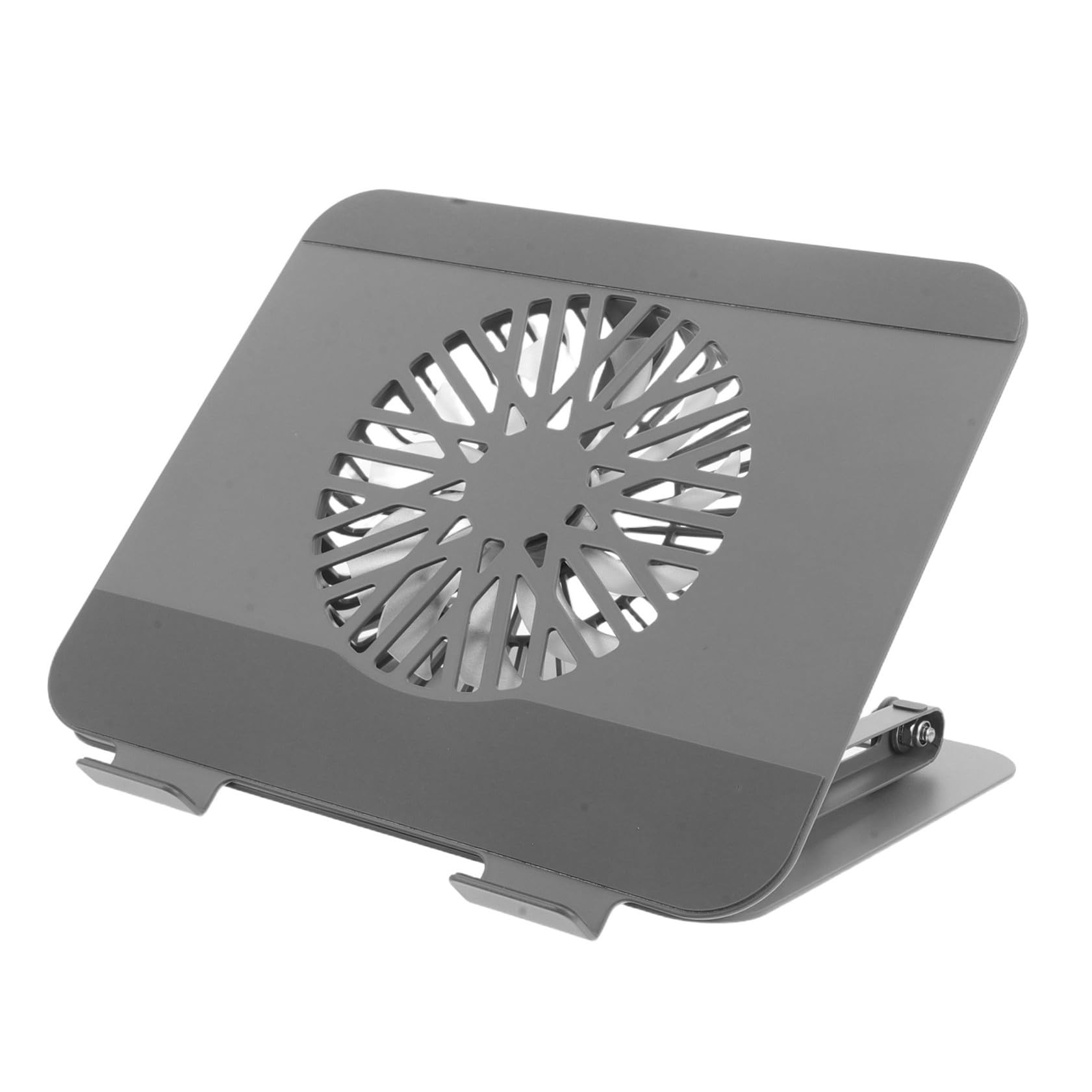 Tofficu Soporte Ergonómico para Portátil Plegable con Ventilador RGB de Refrigeración, Base Elevadora de Escritorio en Acero al Carbono, Compatible con Laptops y Tabletas para Gaming