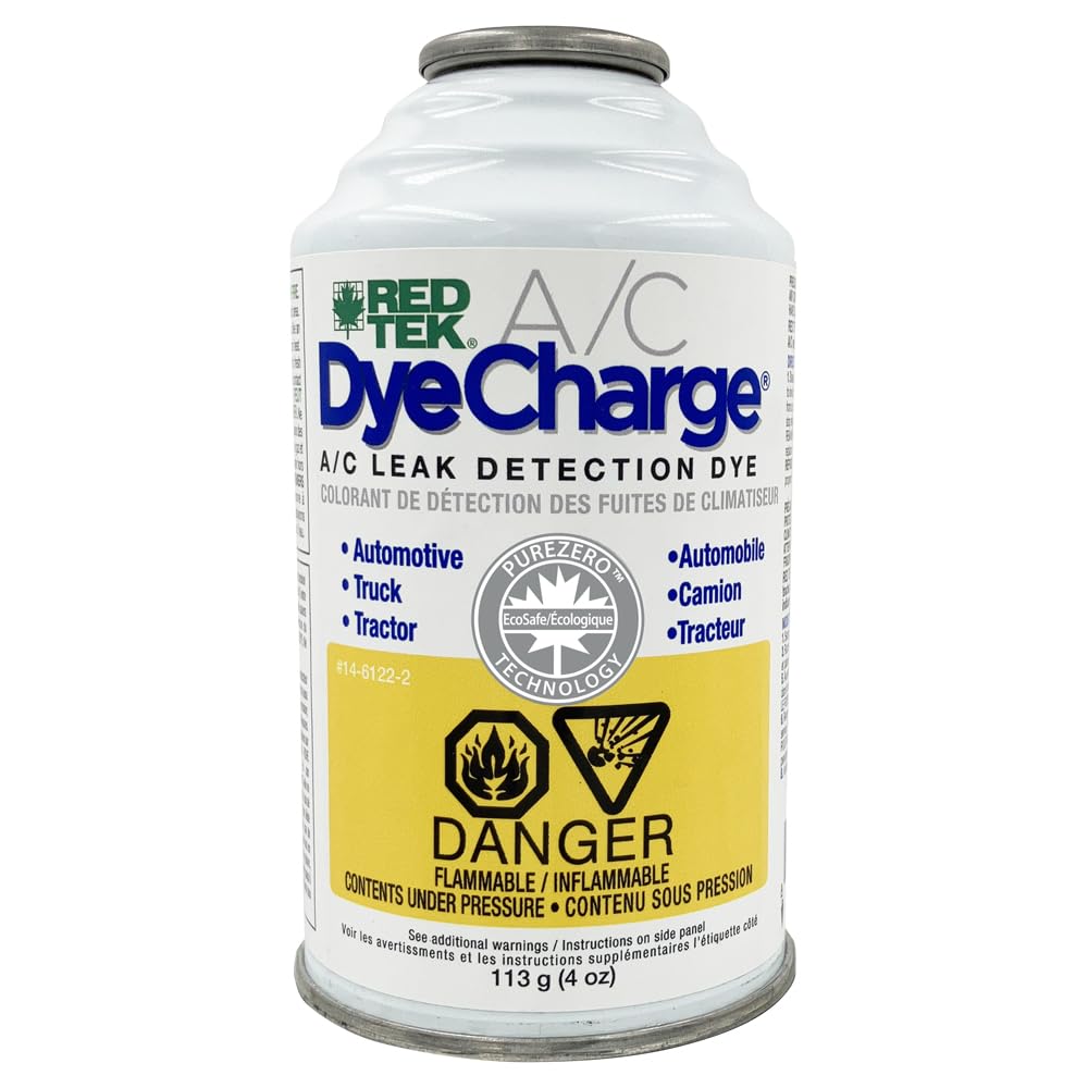 RED TEK DyeCharge12 A/C Leak Finder (4 oz. can)