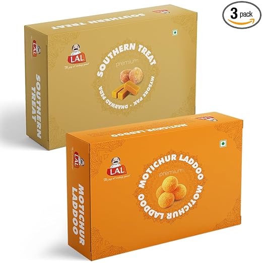 Lal Sweets Combo Pack Of Southern Treat 400g & Motichur Laddoo 400g || Indian Sweets Mithai || Diwali Sweets Gift