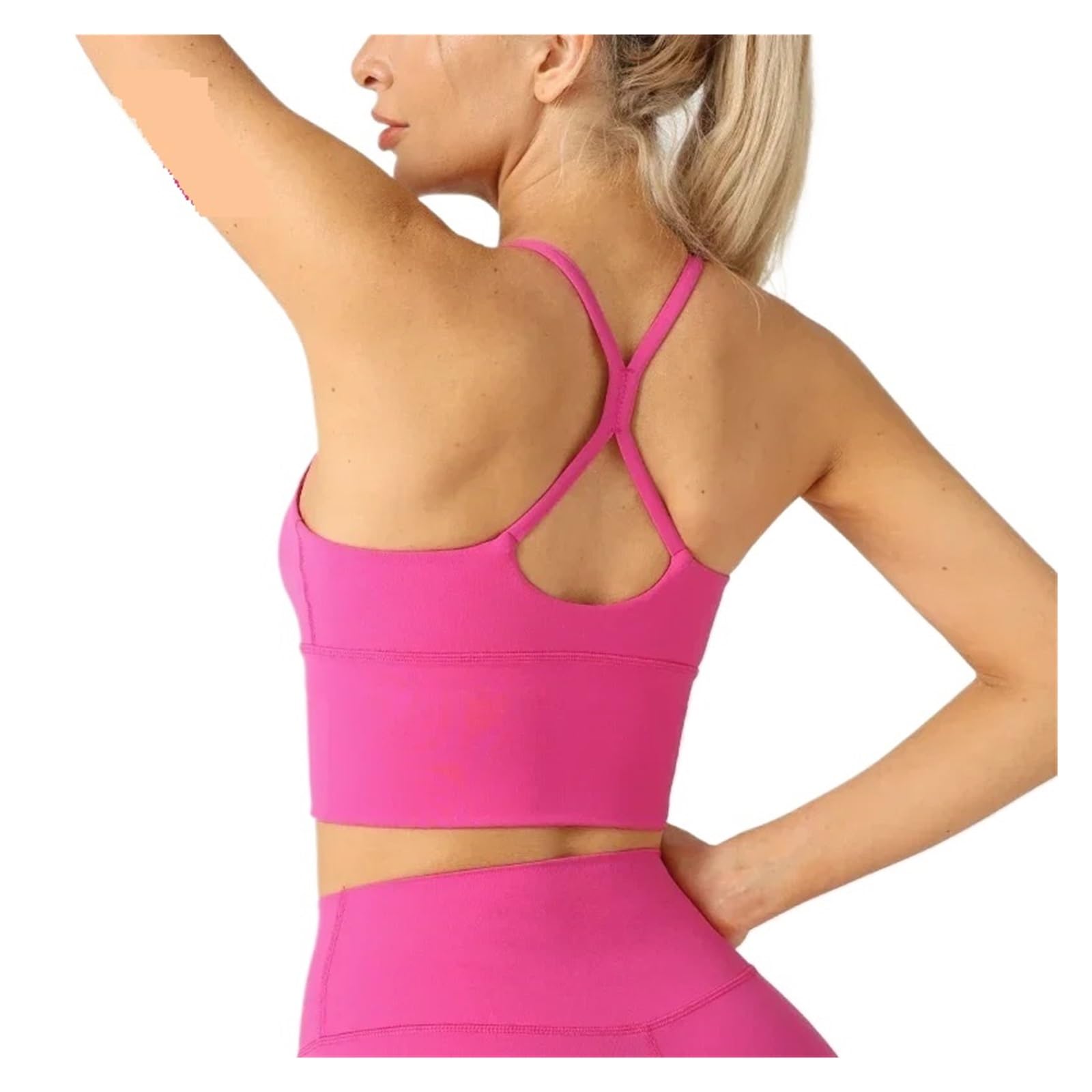Sport BH Damen Frauen Gym Yoga Nackt Gefühl Kreuz Zurück Sport-BH Fitness Jogging Workout Sport Sling