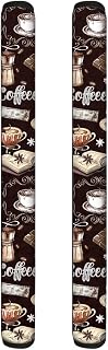 Coffee Time Refrigerator Handle Covers Set of 2 Washable Appliance Door Handle Gloves Replacement Protector Cover, Keep Your Fridge Microwave Oven Stove or Dishwasher Clean