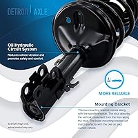 Vista 528 de Detroit Axle - Kit de suspensión delantera de 10 piezas para Chevy Aveo Aveo5 Pontiac G3 Wave 2 Ready Struts Assembly 2 Enlaces de barra